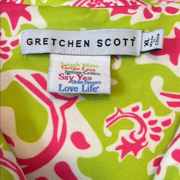 Gretchen Scott- Vibrant Paisley Button-Up Shirt- XL - Picture 2 of 4